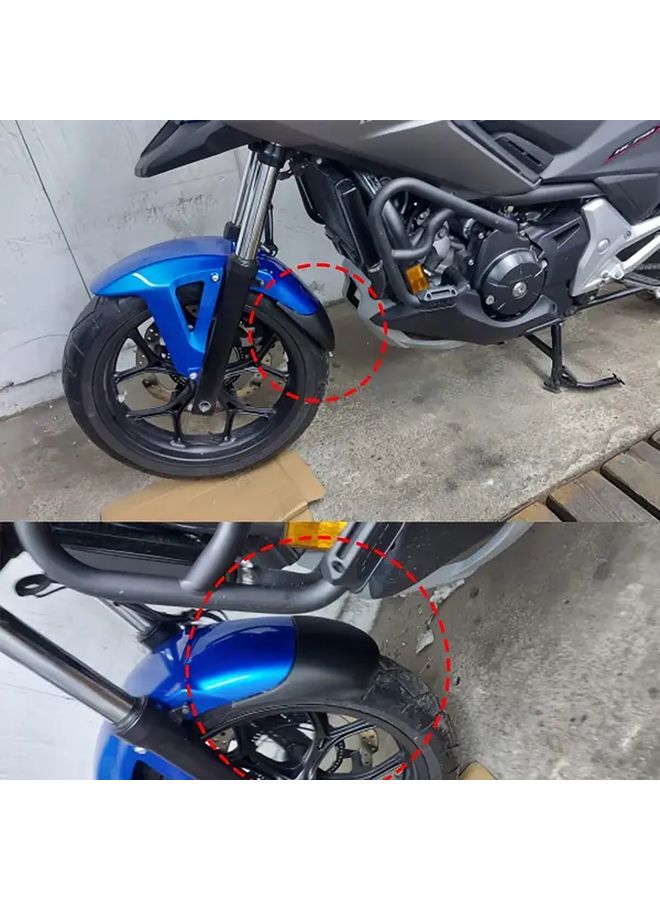 امتداد واقي الطين الأمامي من البلاستيك ABS الأسود، حاجب الرذاذ لهوندا NC700X NC750X NC750S 2012-2022 - Image 1